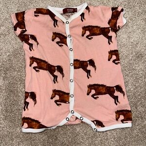 MILKBARN Horse Cotton romper